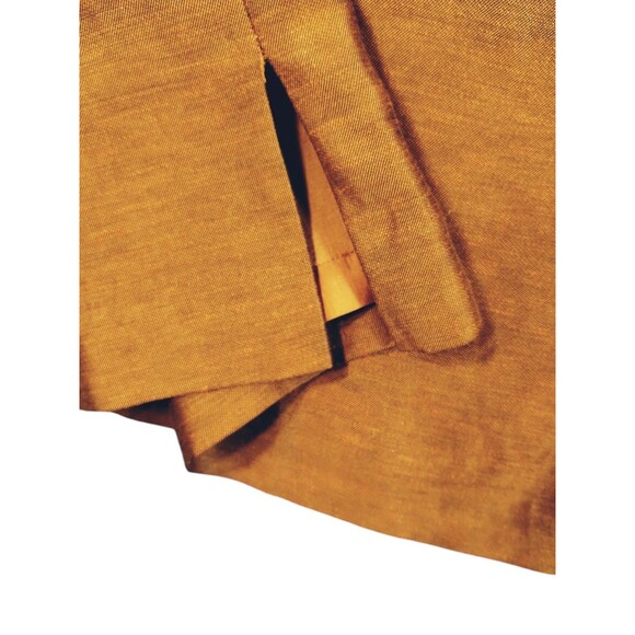 Liz Claiborne Skirt Women 6 Pencil Linen Blend Lined Zip Back Rust Office Siren - Picture 4 of 9